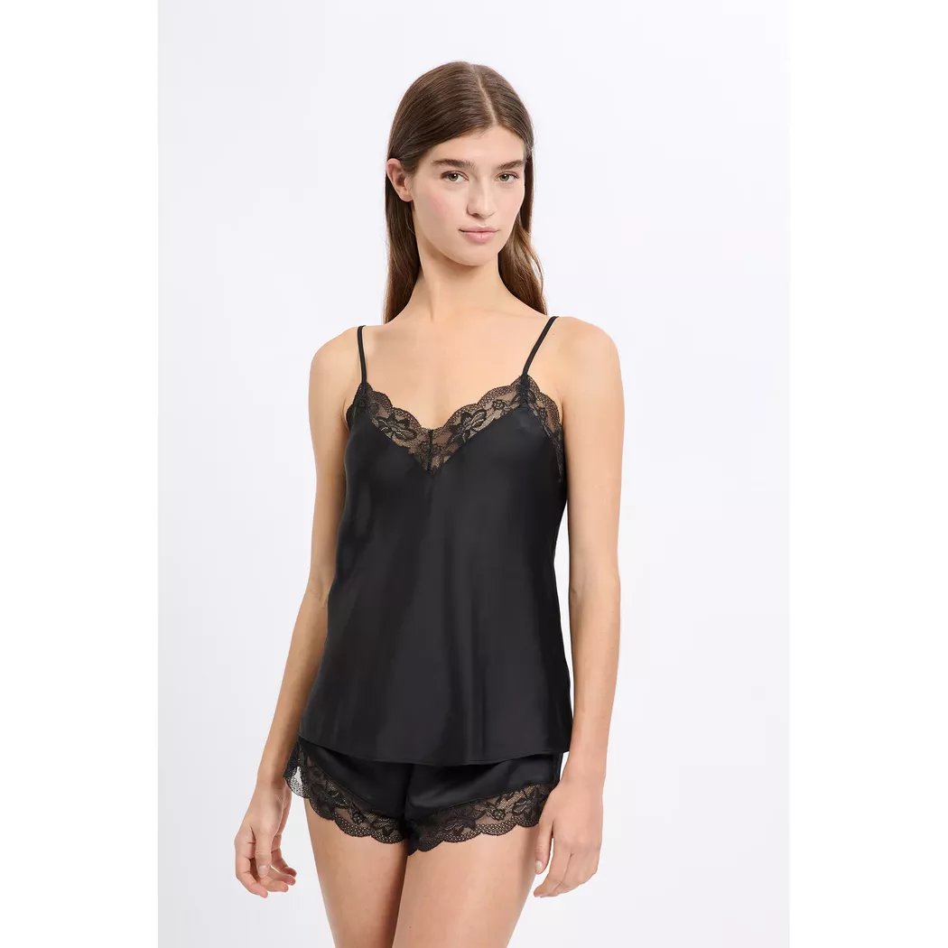 Etam - Top, ärmellos, für Damen, Schwarz, Größe S 3