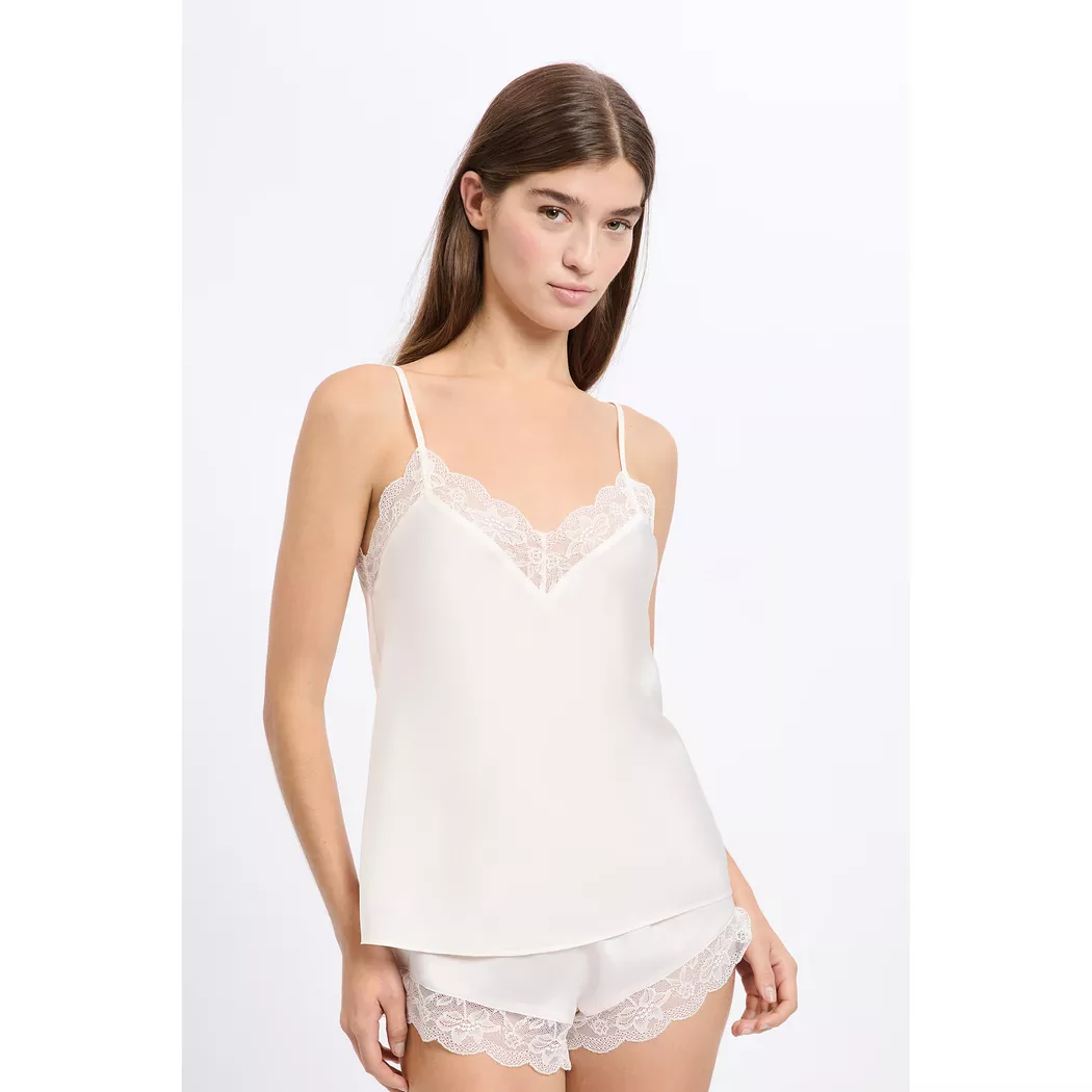 Etam - Top, ärmellos, für Damen, Ecru Größe M