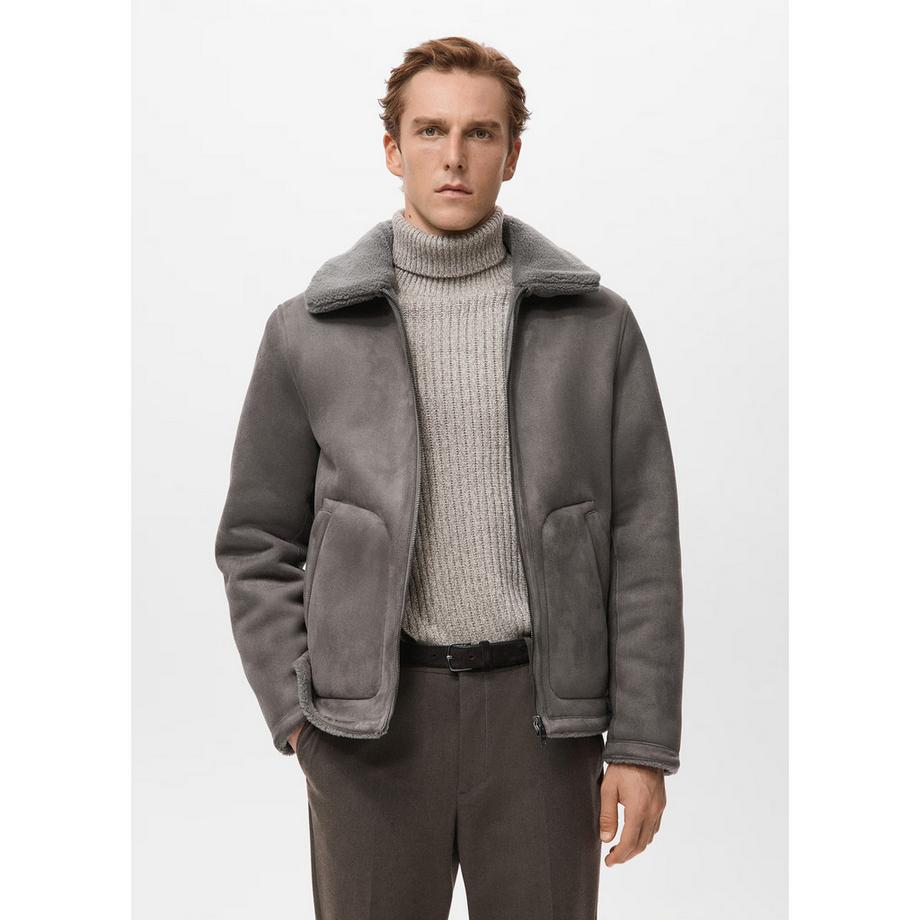 Mango Man Fleet Veste en Fausse Fourrure  