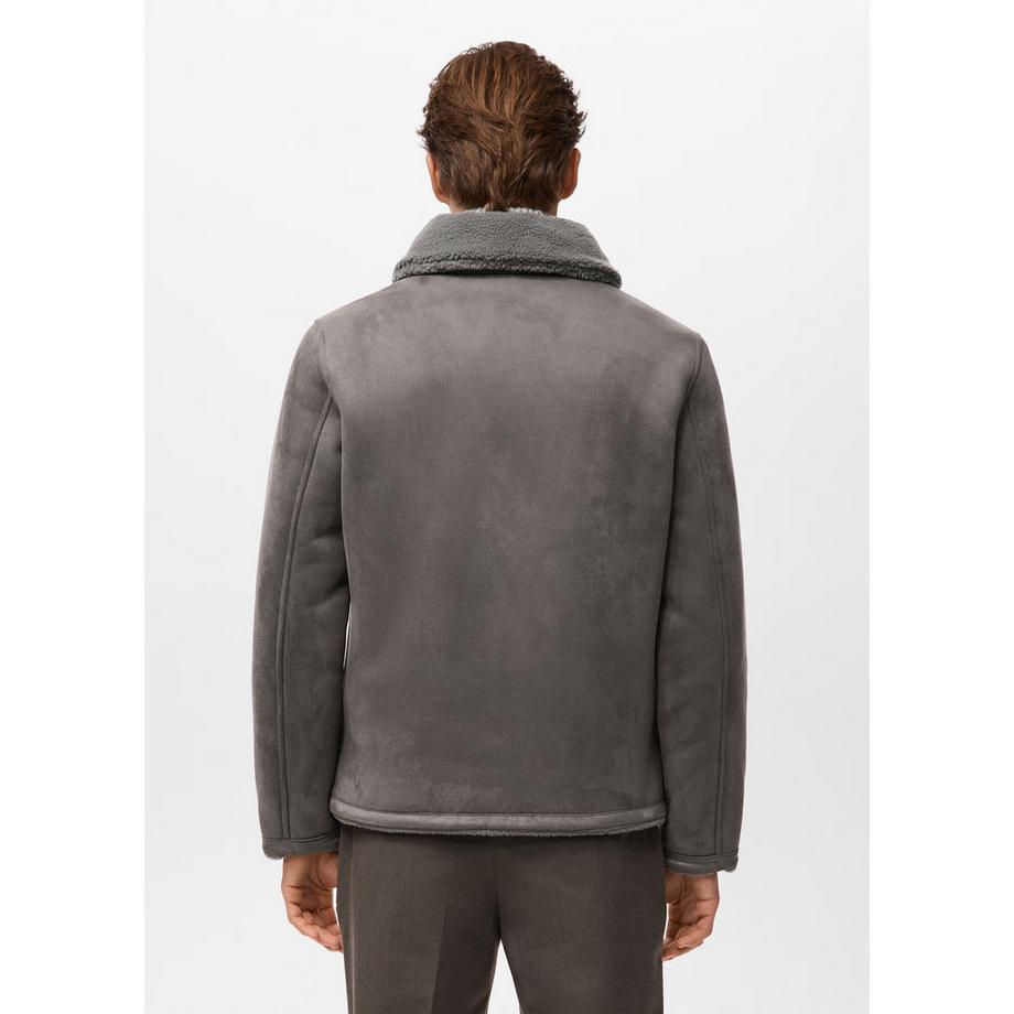 Mango Man Fleet Veste en Fausse Fourrure  