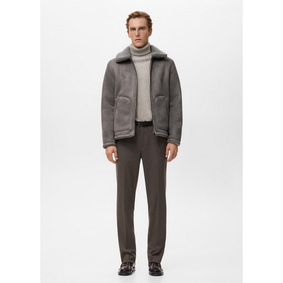 Mango Man Fleet Veste en Fausse Fourrure  