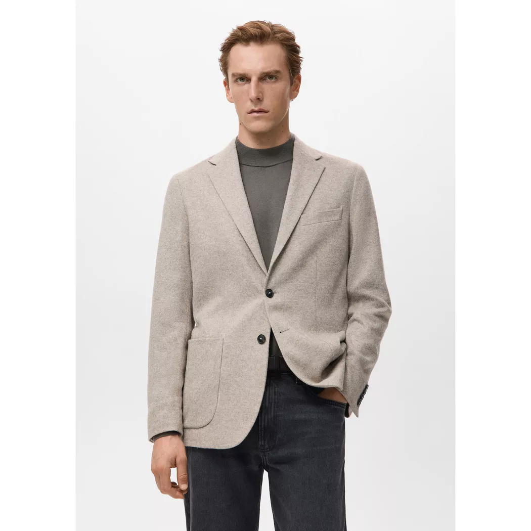 Mango Man - Blazer, für Herren, Beige, Größe 50