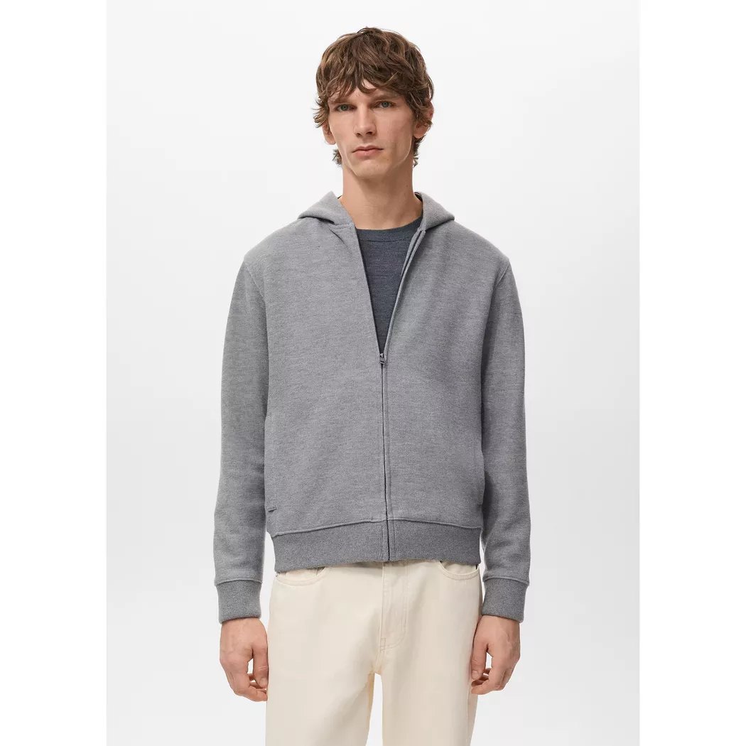 Mango Man - Sweatshirt, für Herren, Hellgrau, Größe S