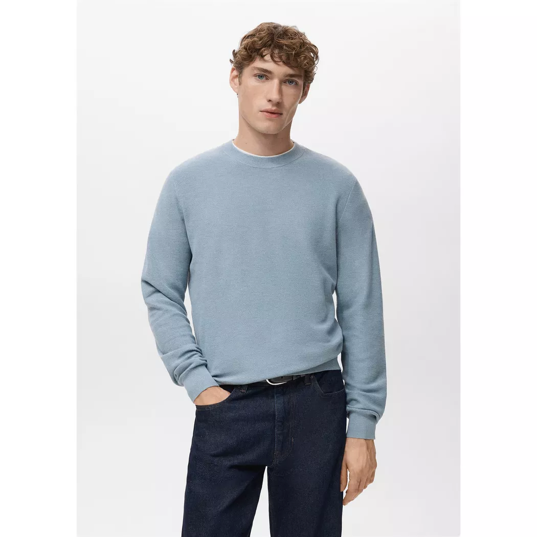 Mango Man - Pullover, für Herren, Saphirblau, Größe L