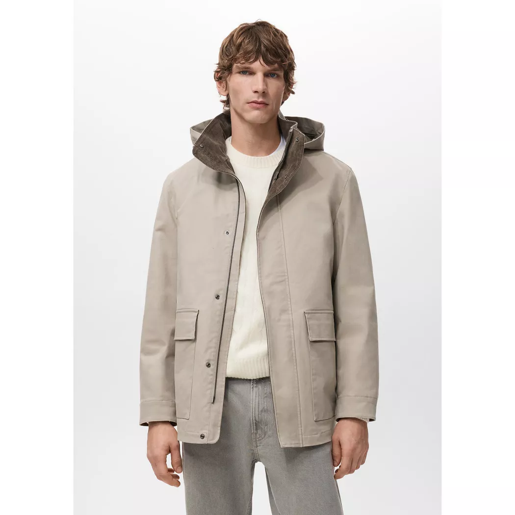 Mango Man - Parka, für Herren, Staub, Größe L