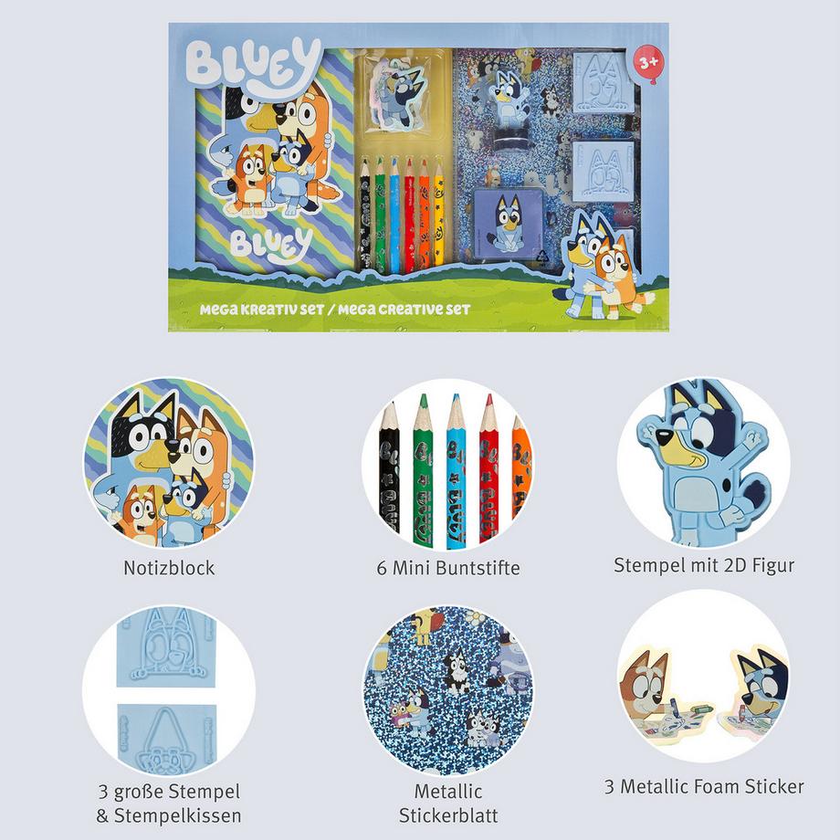 Undercover ensemble de peinture Bluey 