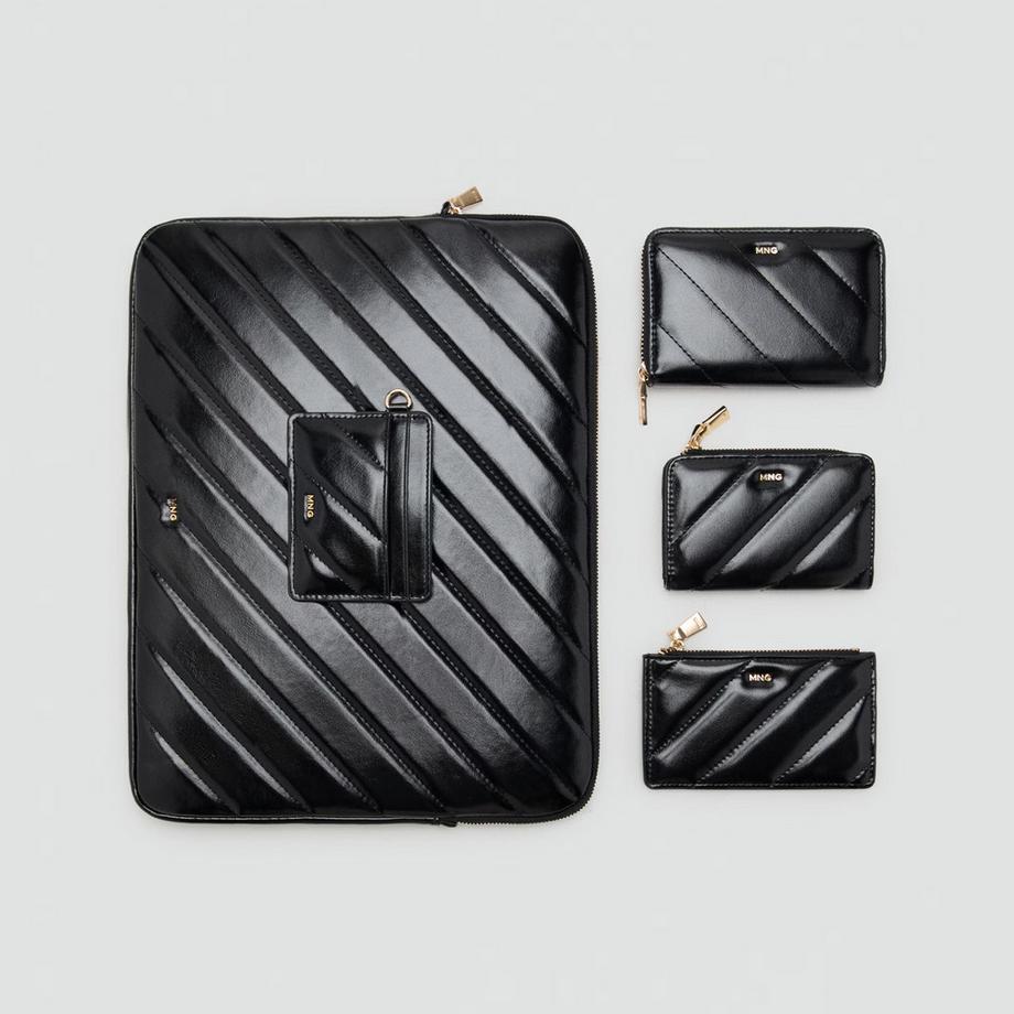 MANGO DIAGONAL Gestepptes Portemonnaie  