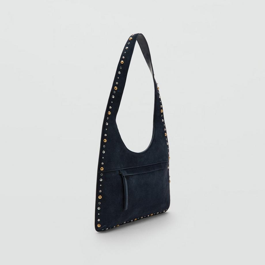 MANGO Indira Nieten Schultertasche  