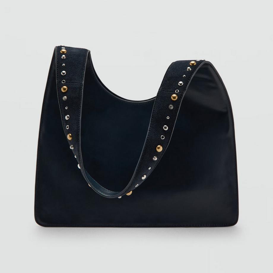 MANGO Indira Nieten Schultertasche  