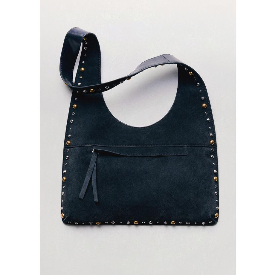 MANGO Indira Nieten Schultertasche  