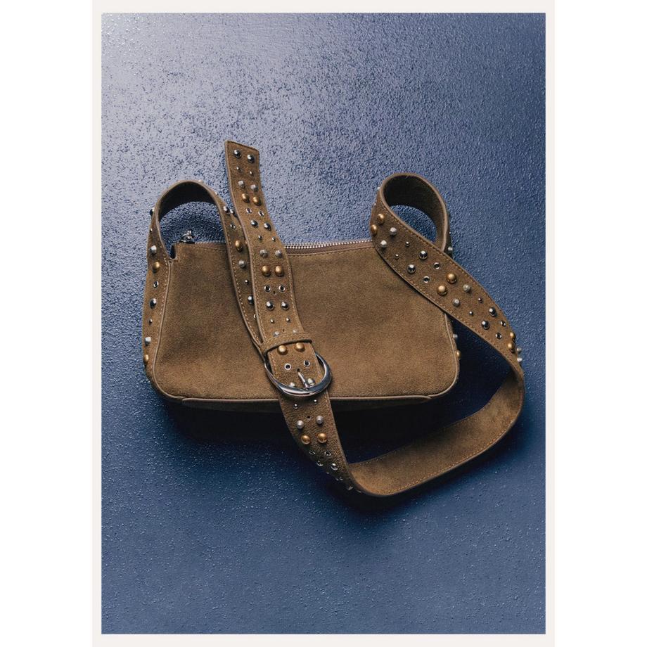 MANGO Indira Nieten Crossbody Bag  