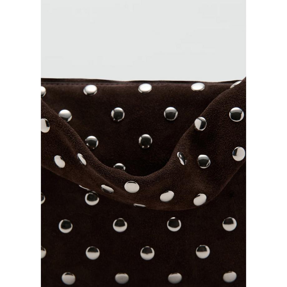 MANGO Sandra Schultertasche mit Nieten  