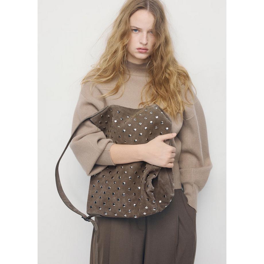 MANGO Carnaby Schultertasche mit Ösen  