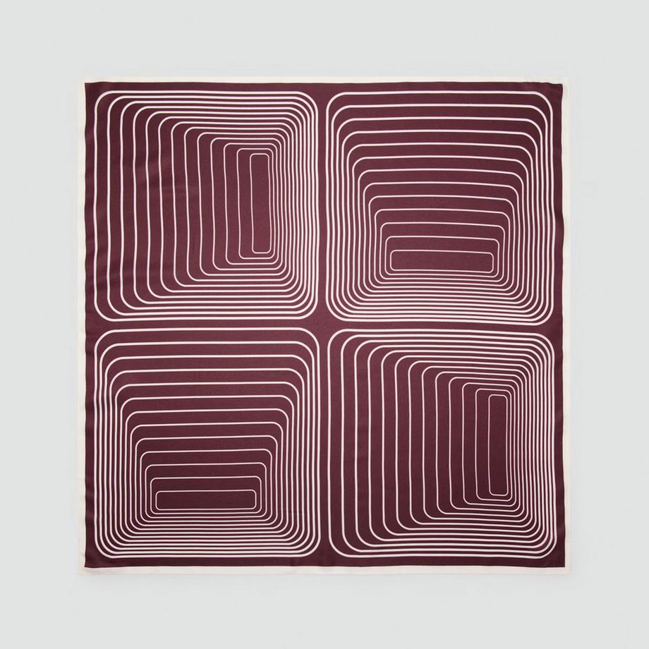 MANGO Nagoya Foulard Sciarpa con motivo geometrico  