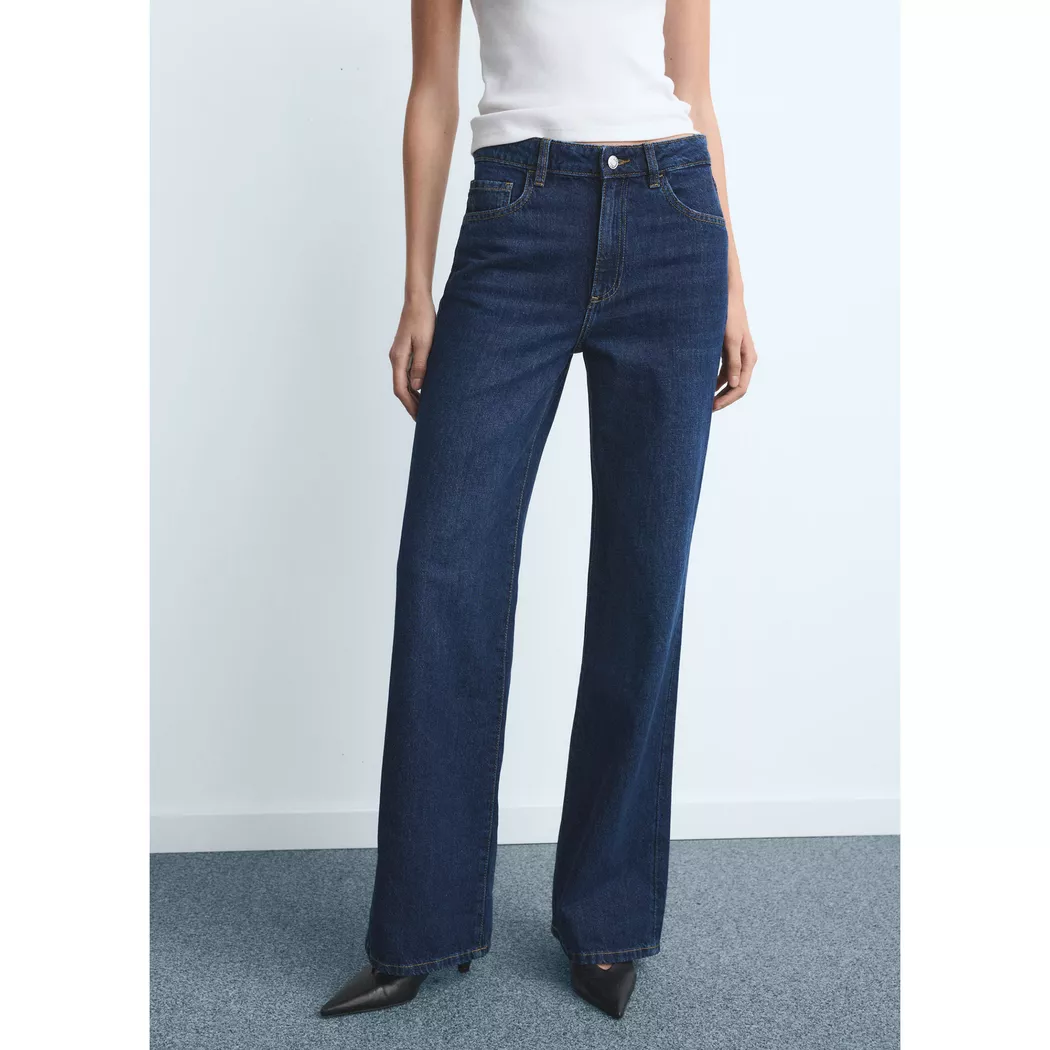 Mango - Jeans, für Damen, Blau Denim Dunkel, Größe 40 3