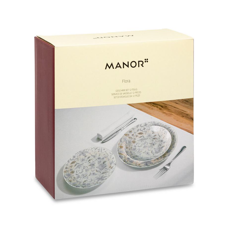 Manor Service de table, 12 pièces Flora 