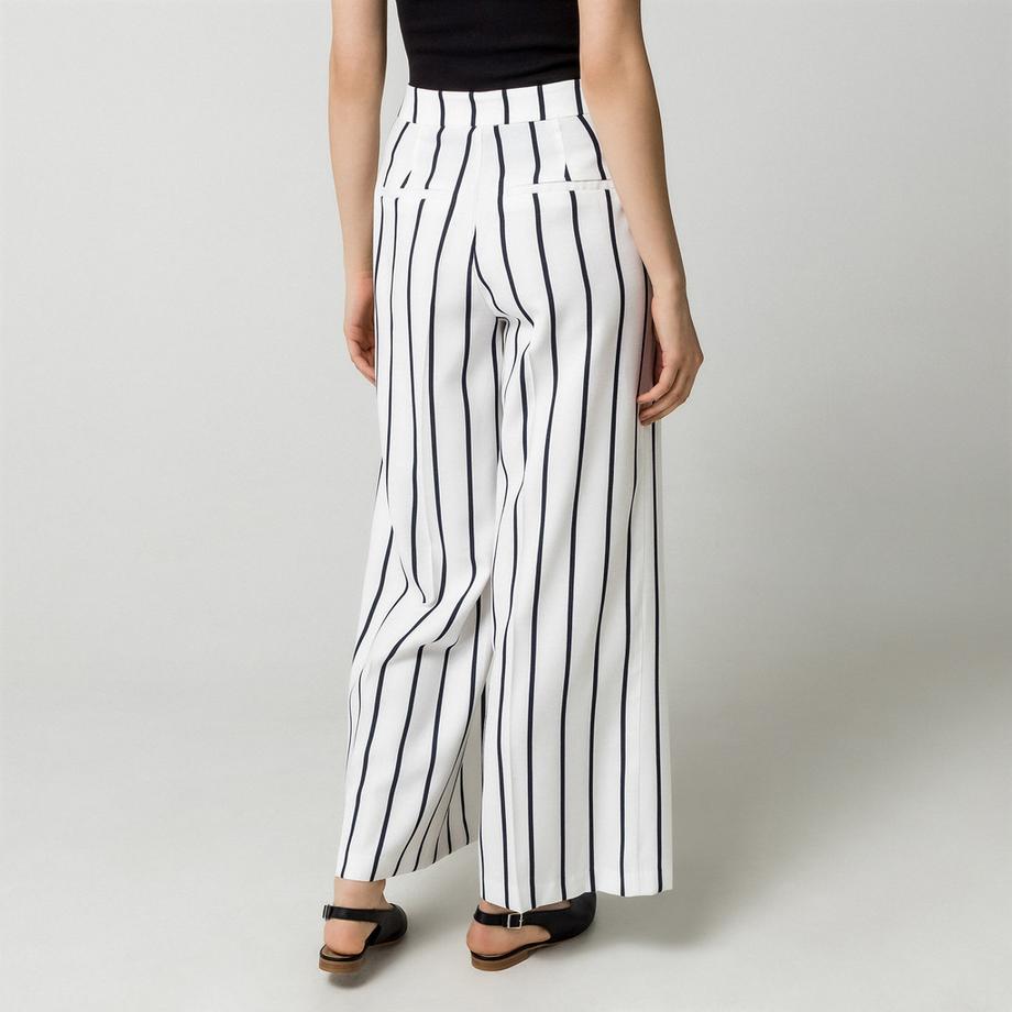Manor Woman Pantaloni a gamba larga a righe  