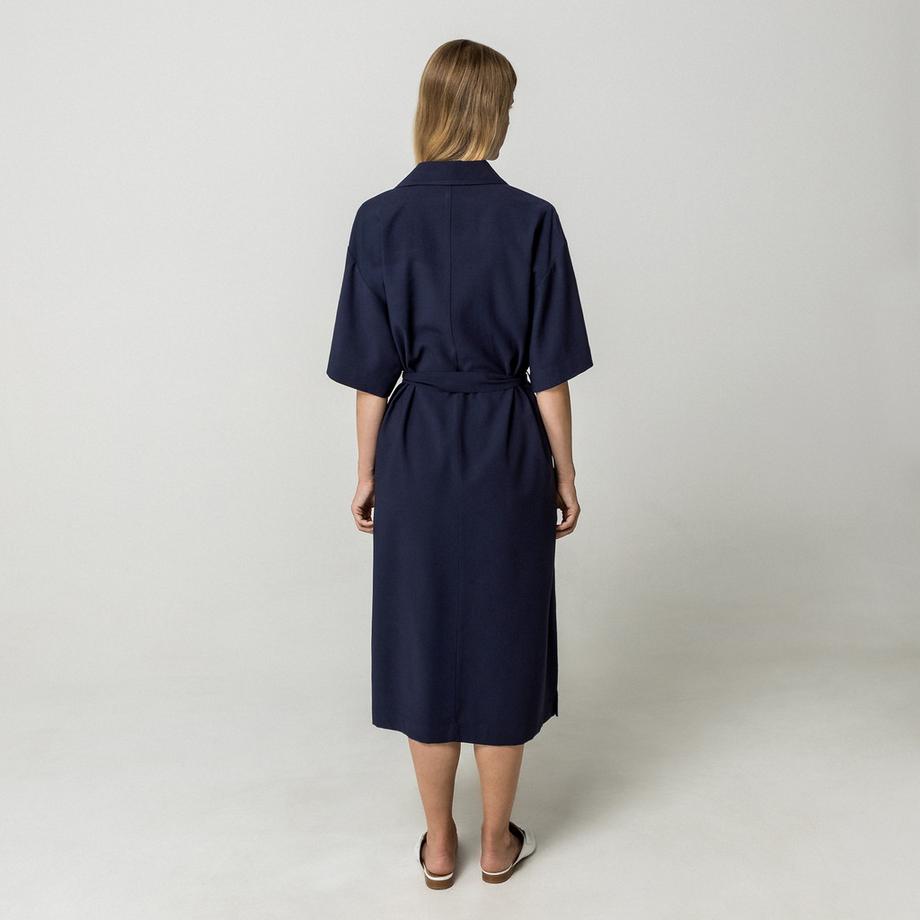 Manor Woman Abito camicia con cintura da annodare  