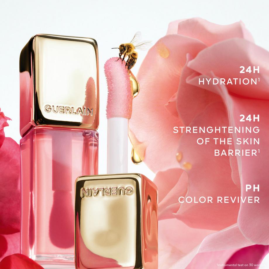 Guerlain KK BEE GLOW OIL KissKiss Bee Glow Oil Huile à lèvres teintée au miel 92% d'origine naturelle 