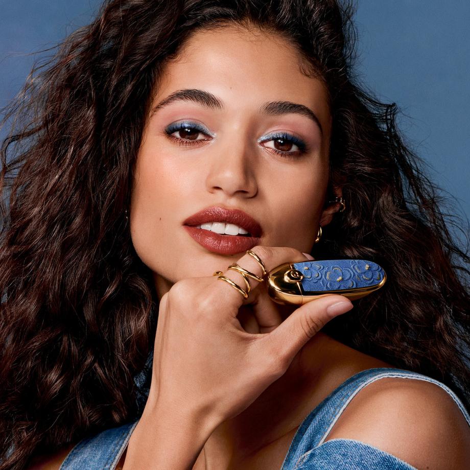 Guerlain  Rouge G Blooming Denim L’écrin bijou double miroir - Édition Limitée Le rouge à lèvres soin personnalisable 