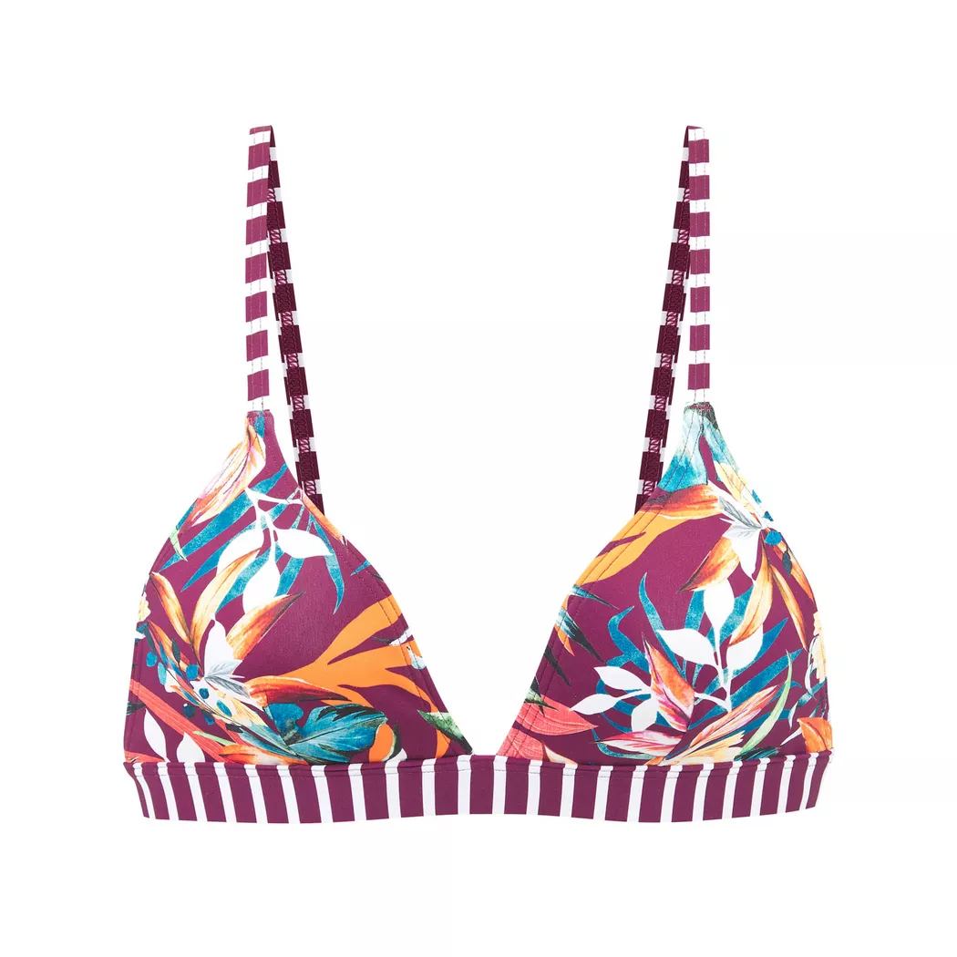 Venice Beach Haut de bikini triangle femme rouge foncé   36 C/D