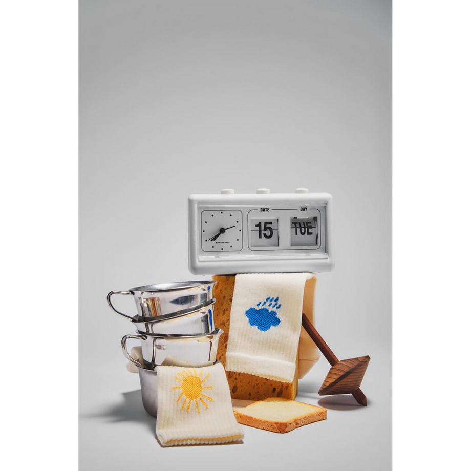 Many Mornings SUNNY RAIN Chaussettes hauteur mollet  