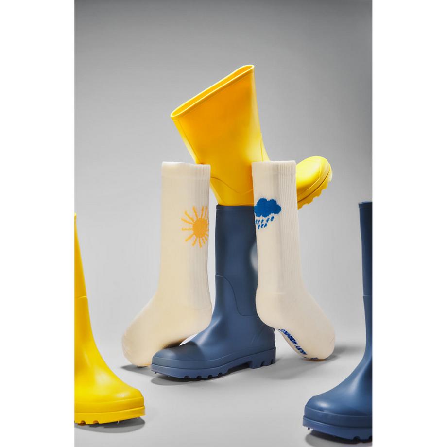 Many Mornings SUNNY RAIN Chaussettes hauteur mollet  