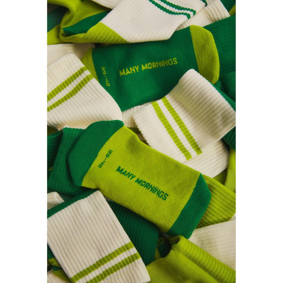 Many Mornings GREEN GROOVE Chaussettes hauteur mollet  