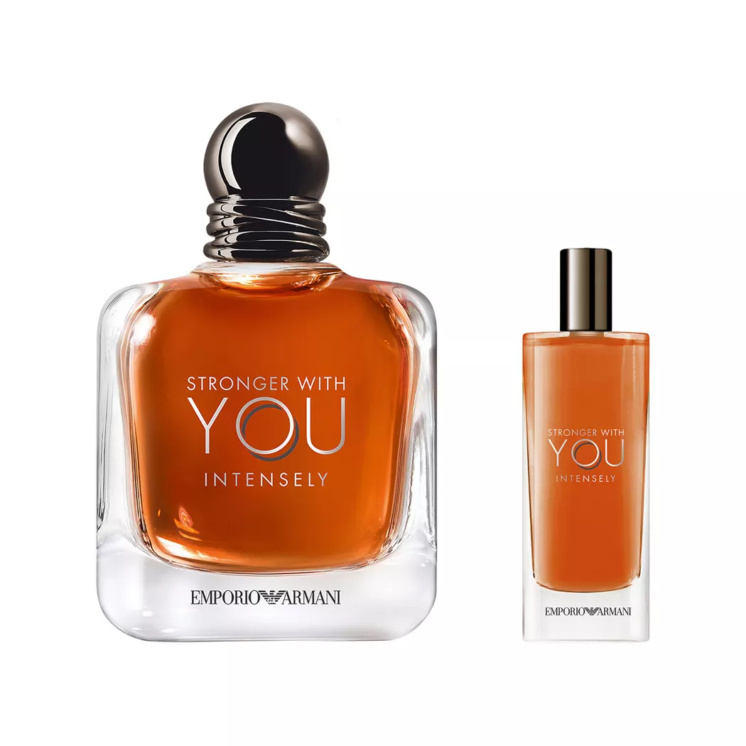 Giorgio Armani Geschenkset -  Stronger With You Intensely Set 100ml / 15ml herren