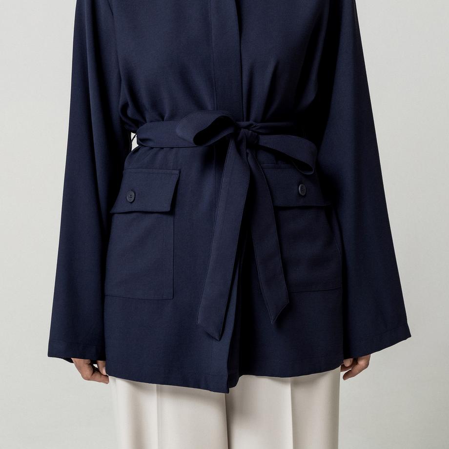 Manor Woman Veste à manches longues avec ceinture  