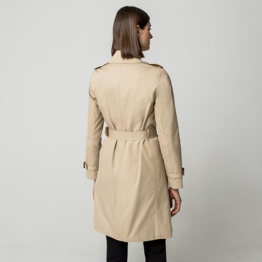 Manor Woman Klassischer zweireihiger Trenchcoat  
