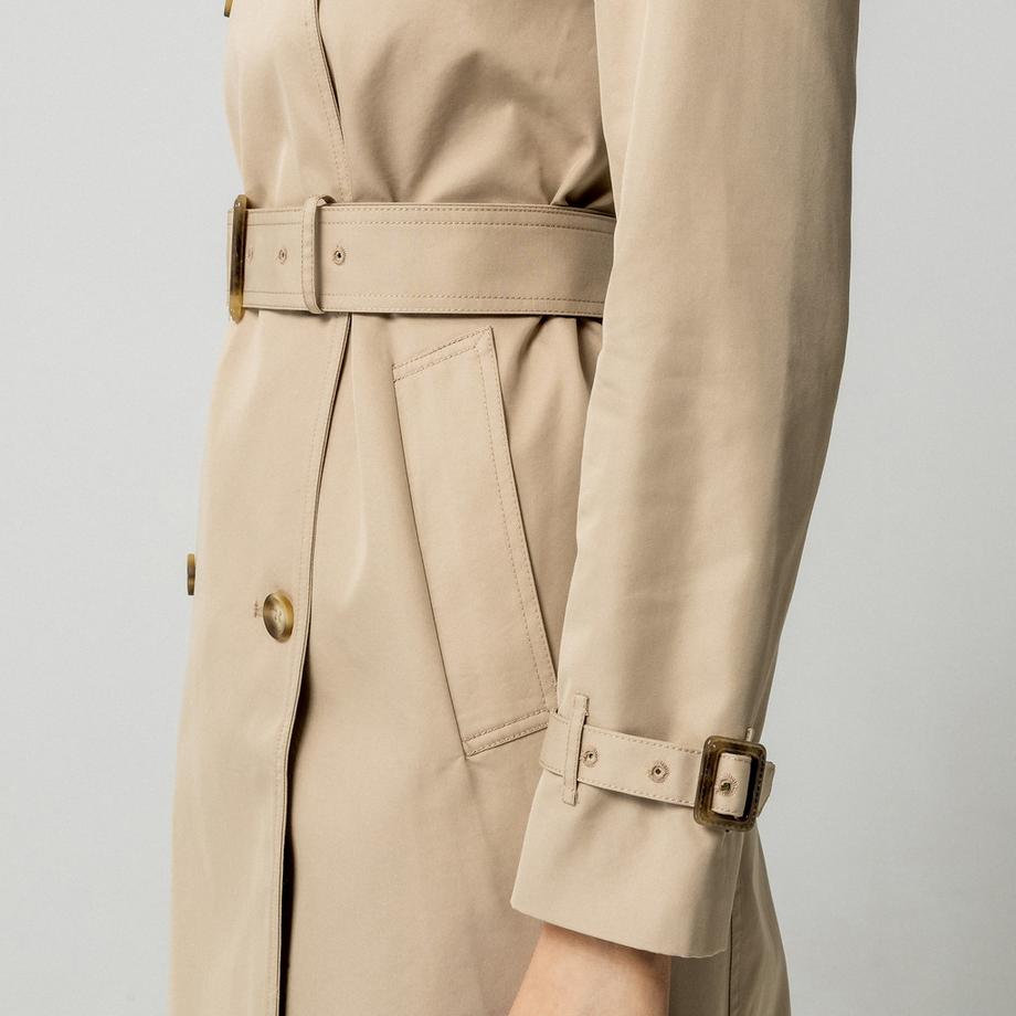Manor Woman Klassischer zweireihiger Trenchcoat  