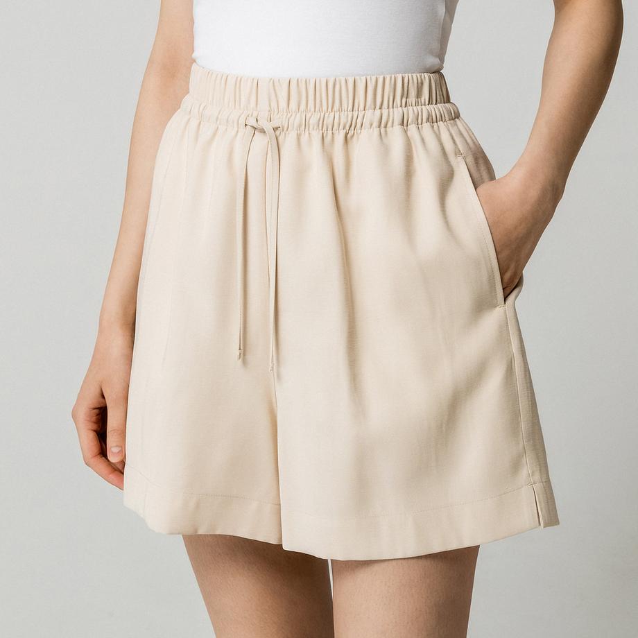 Manor Woman Shorts mit elastischem Bund und Kordelzug  