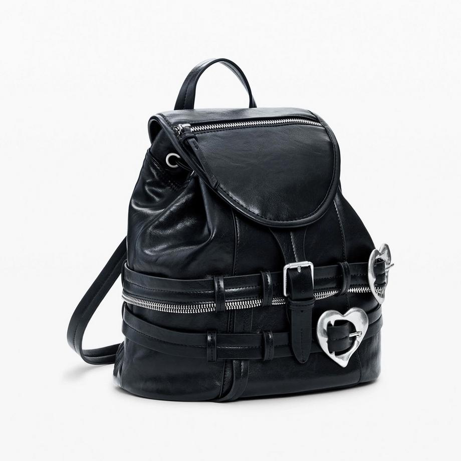 Desigual Sac à dos avec boucles en forme de cœur  