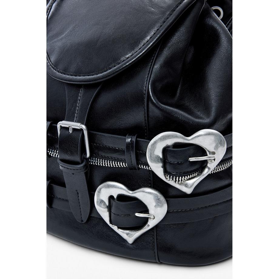 Desigual Sac à dos avec boucles en forme de cœur  