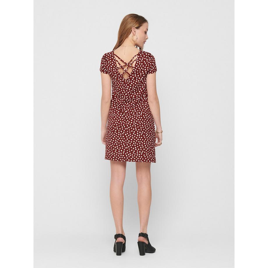 ONLY Robe à Manches Courtes Imprimé Floral  