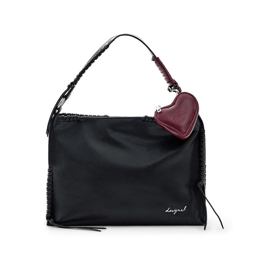 Desigual Umhängetasche mit Herzanhänger  