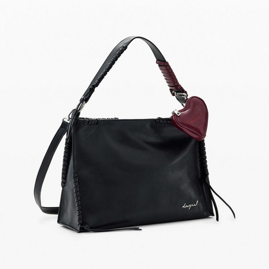 Desigual Umhängetasche mit Herzanhänger  