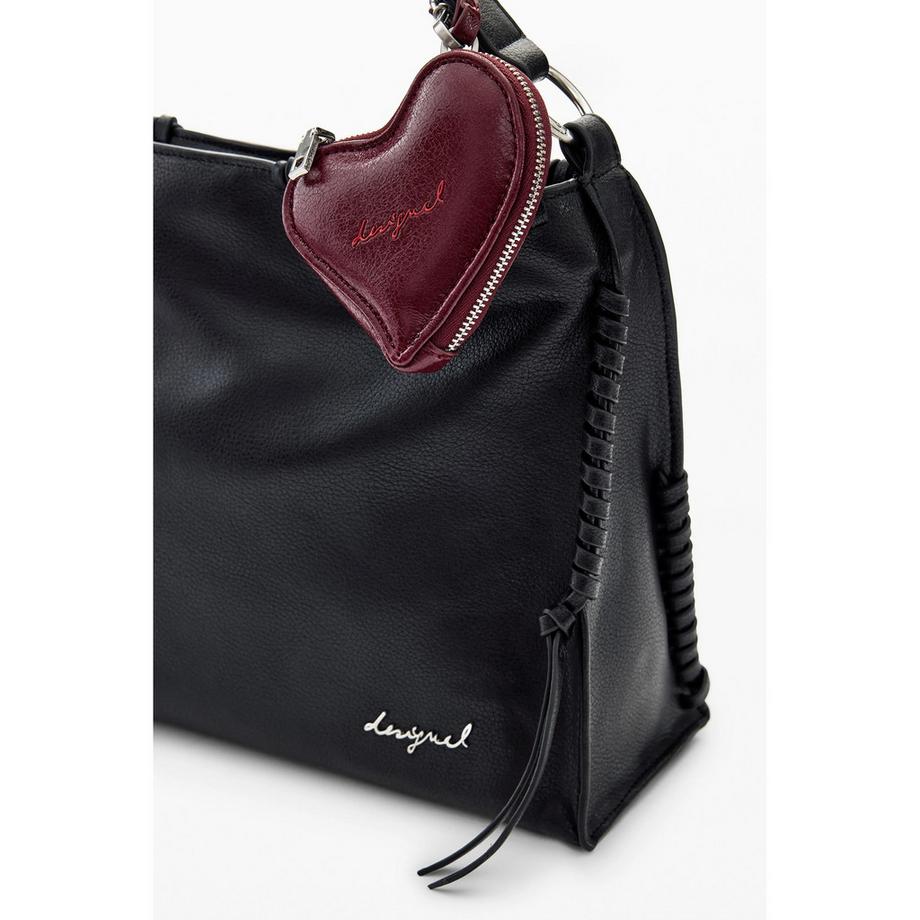 Desigual Umhängetasche mit Herzanhänger  