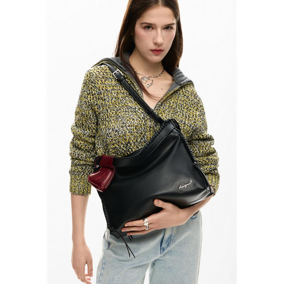 Desigual Umhängetasche mit Herzanhänger  