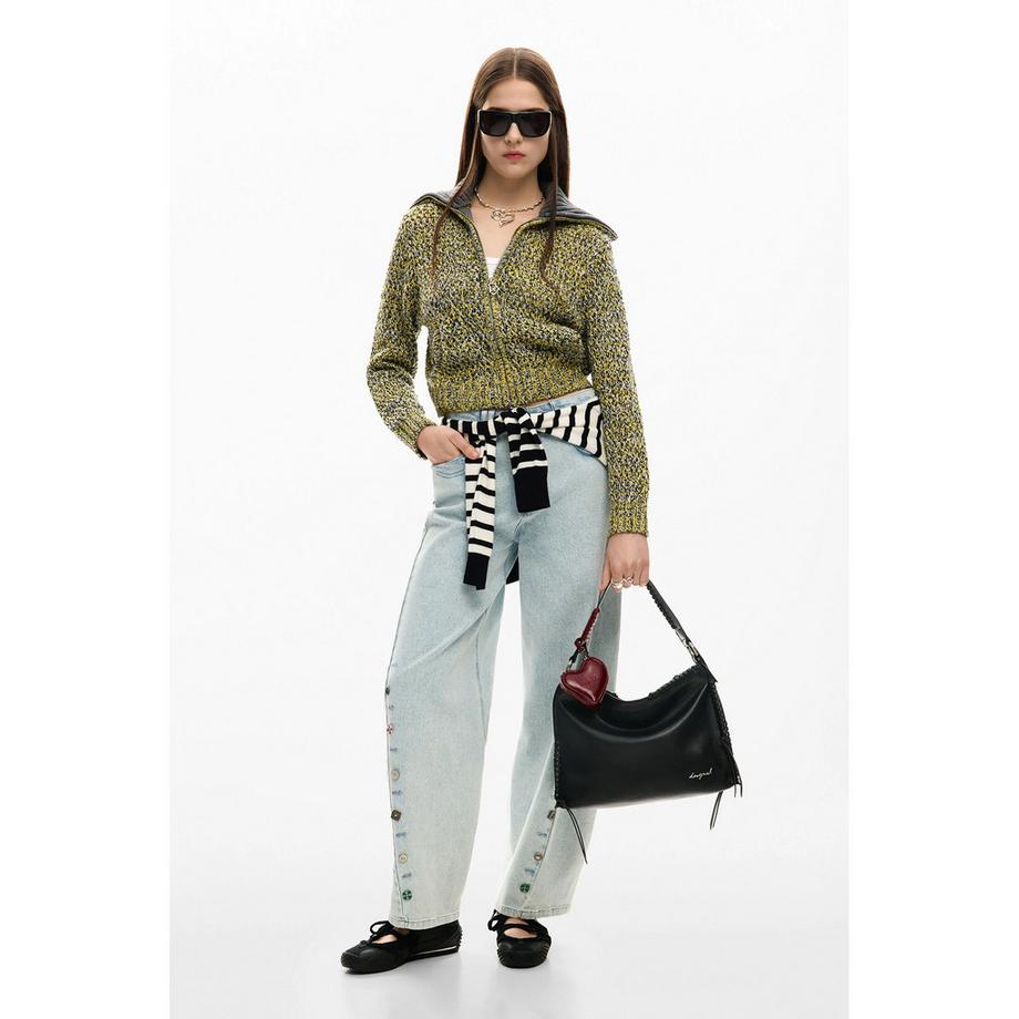 Desigual Umhängetasche mit Herzanhänger  