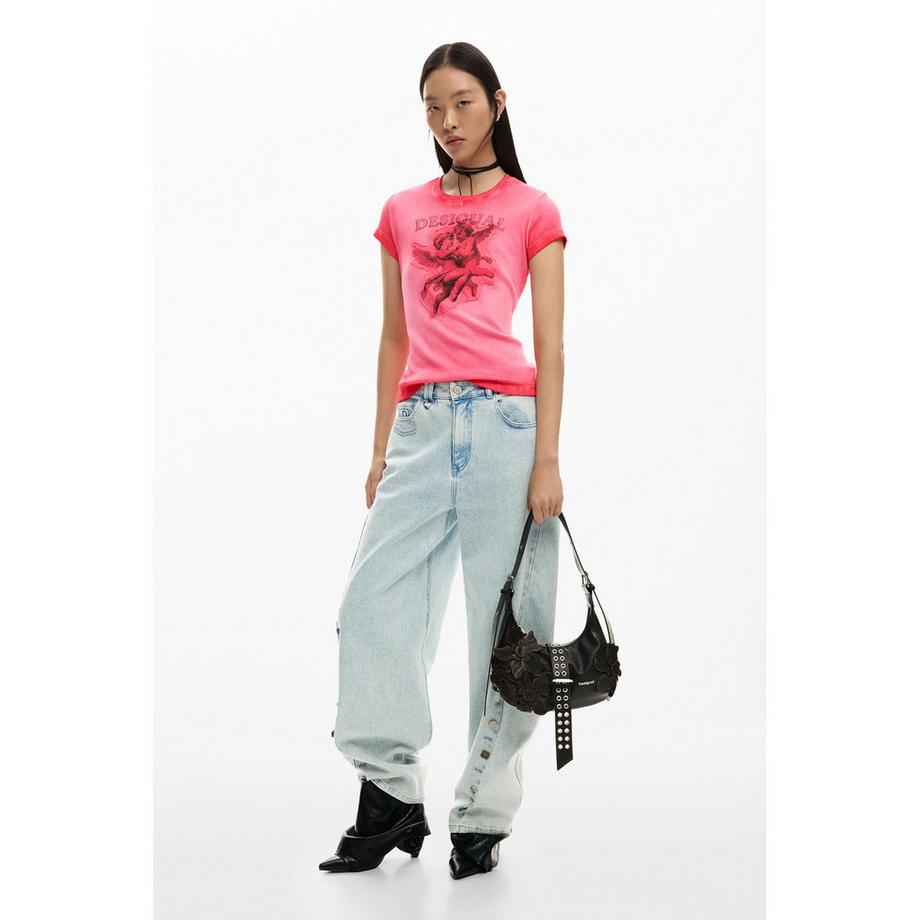 Desigual Borsa a tracolla con dettagli floreali  