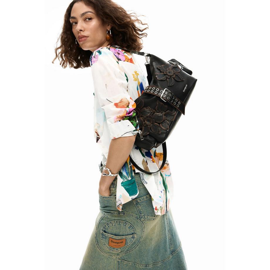Desigual Umhängetasche mit floralen Details  