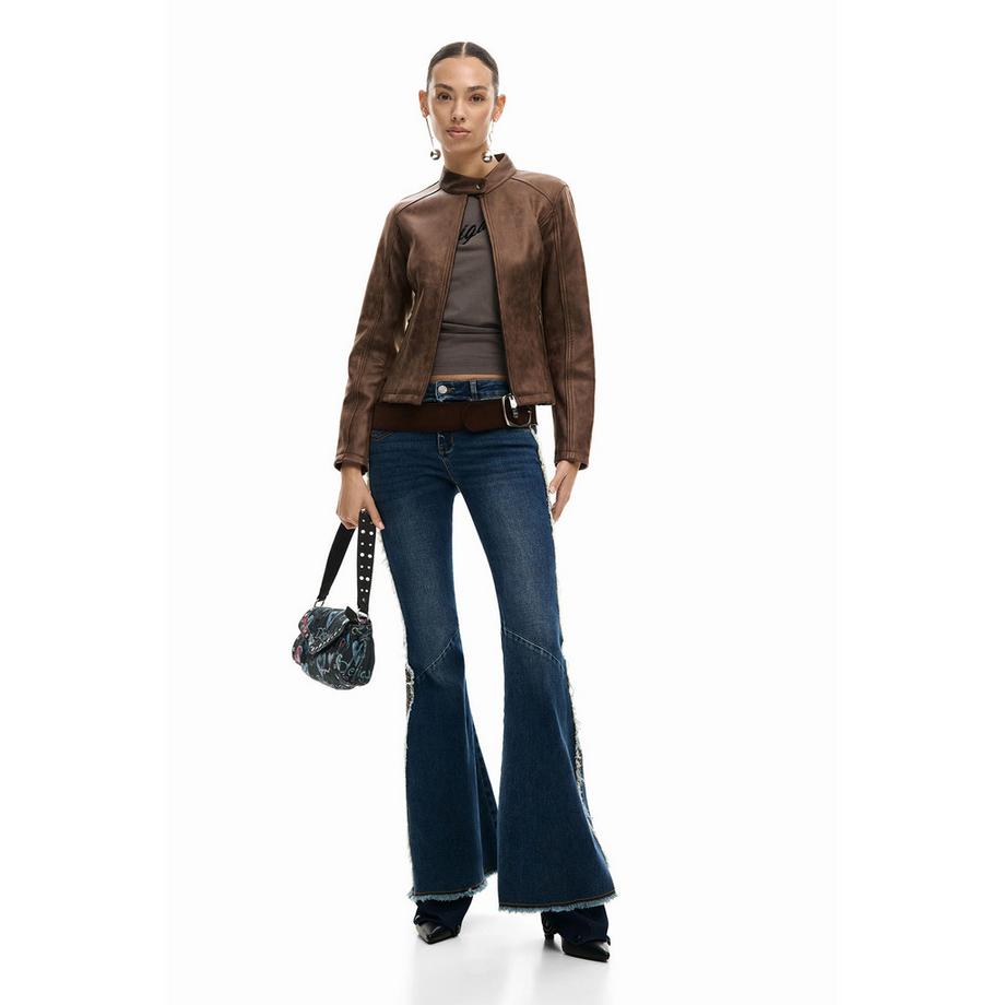 Desigual Veste en cuir Regular Fit  