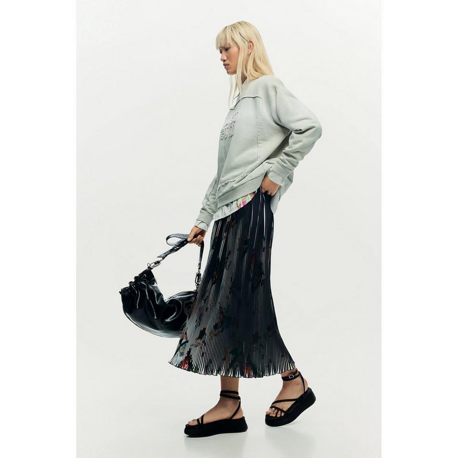 Desigual Jupe Midi Plissée  
