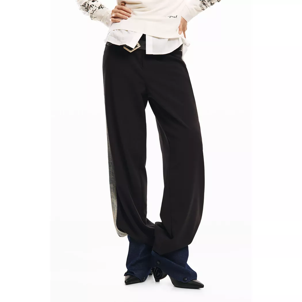 Desigual Pantalon capri cargo BLACK L female 3