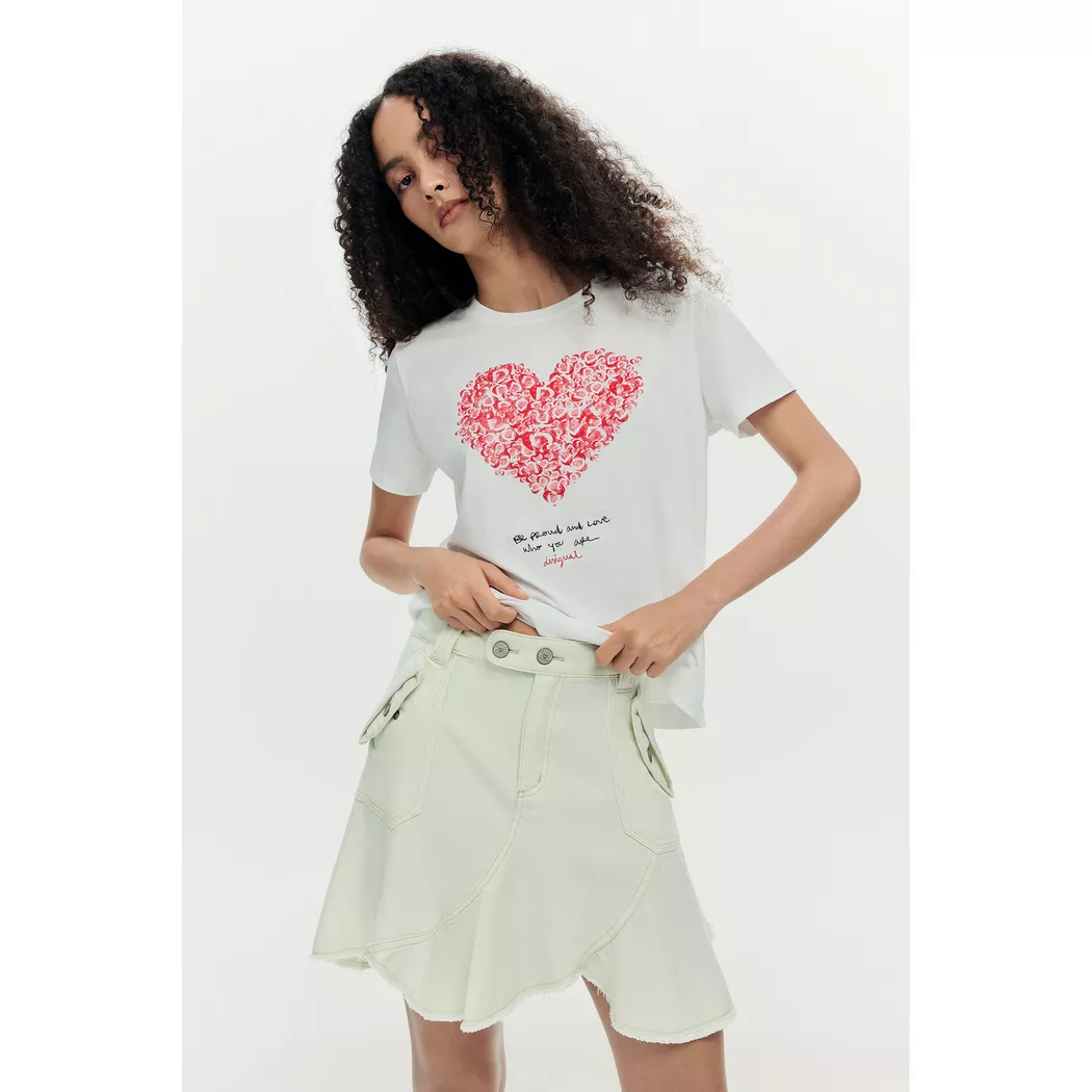 Desigual T-shirt logo Visage WHITE M female 3