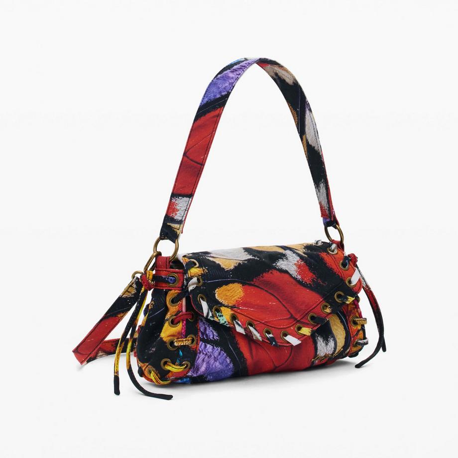 Desigual Sac à bandoulière imprimé papillon  