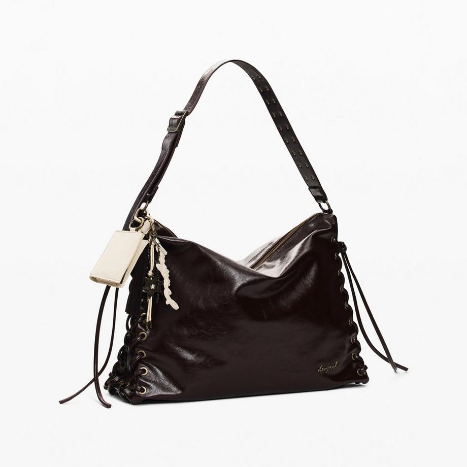 Desigual Umhängetasche mit seitlicher Schnürung  