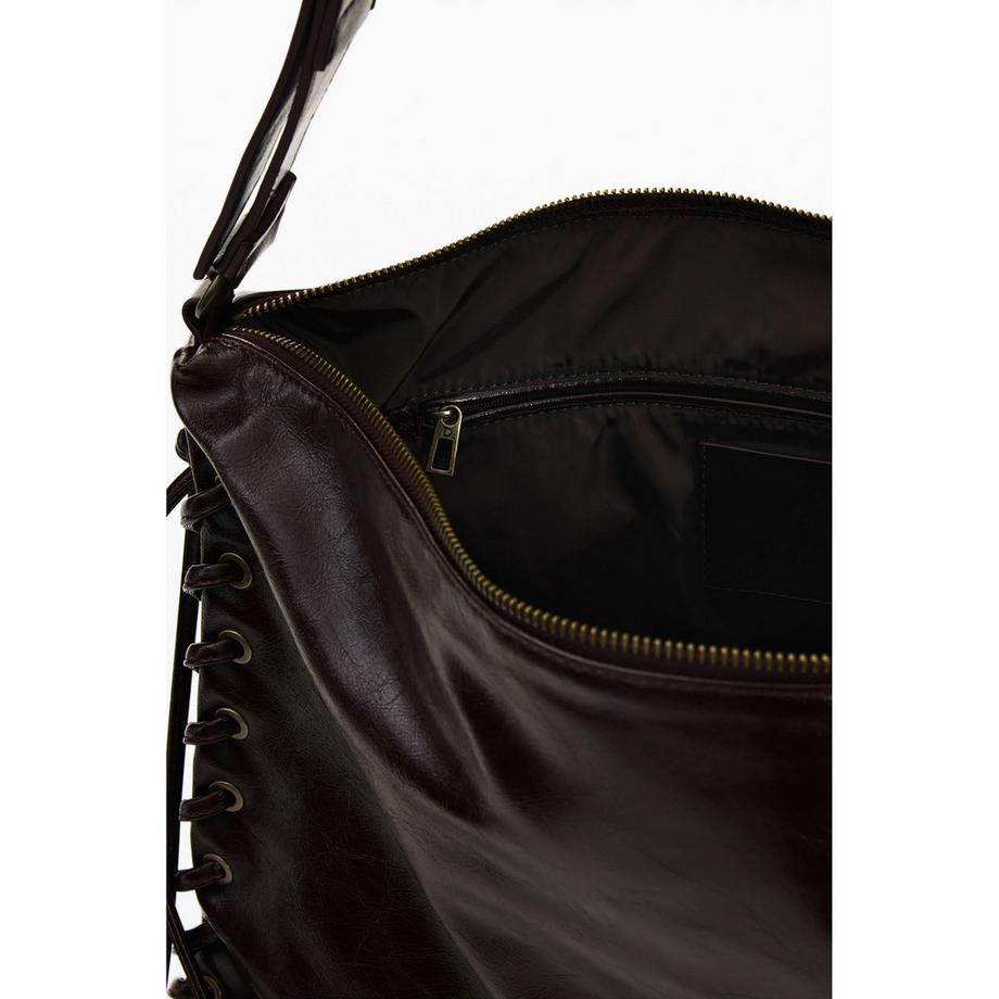 Desigual Umhängetasche mit seitlicher Schnürung  